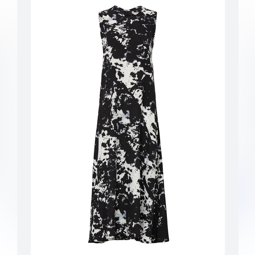 Victor Alfaro Black and White Abstract Long Dress Sz S - Picture 1 of 5